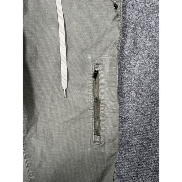 Vuori Pants Mens XS Green Ripstop Climber Drawstring Zip Pocket Hiking 30" VW401 - Picture 7 of 16
